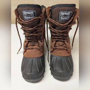 Kids Brown and Black Thermolite Boots